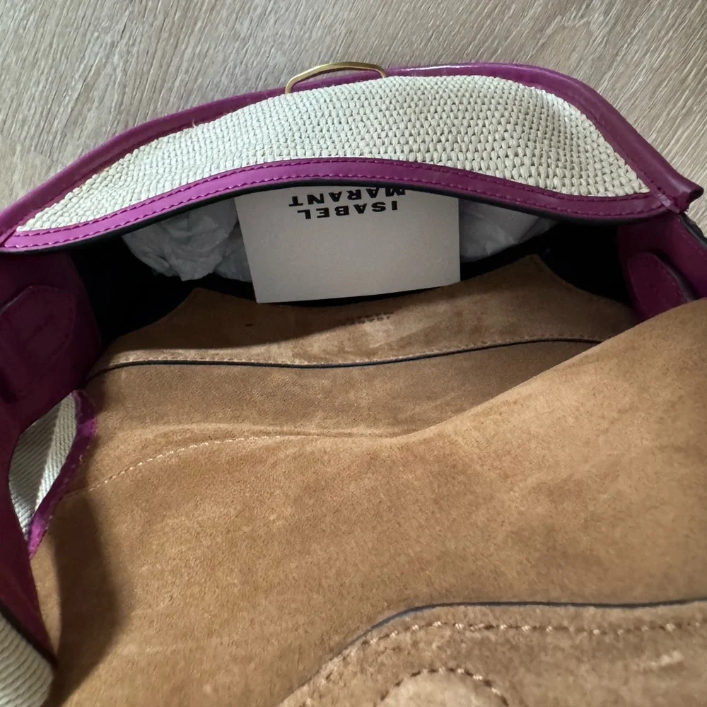 Isabel Marant Botsy Raffia Bag, Orchid - Picture 5 of 5